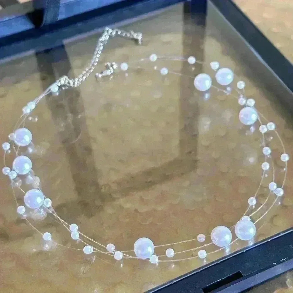 Faux Pearl Chocker